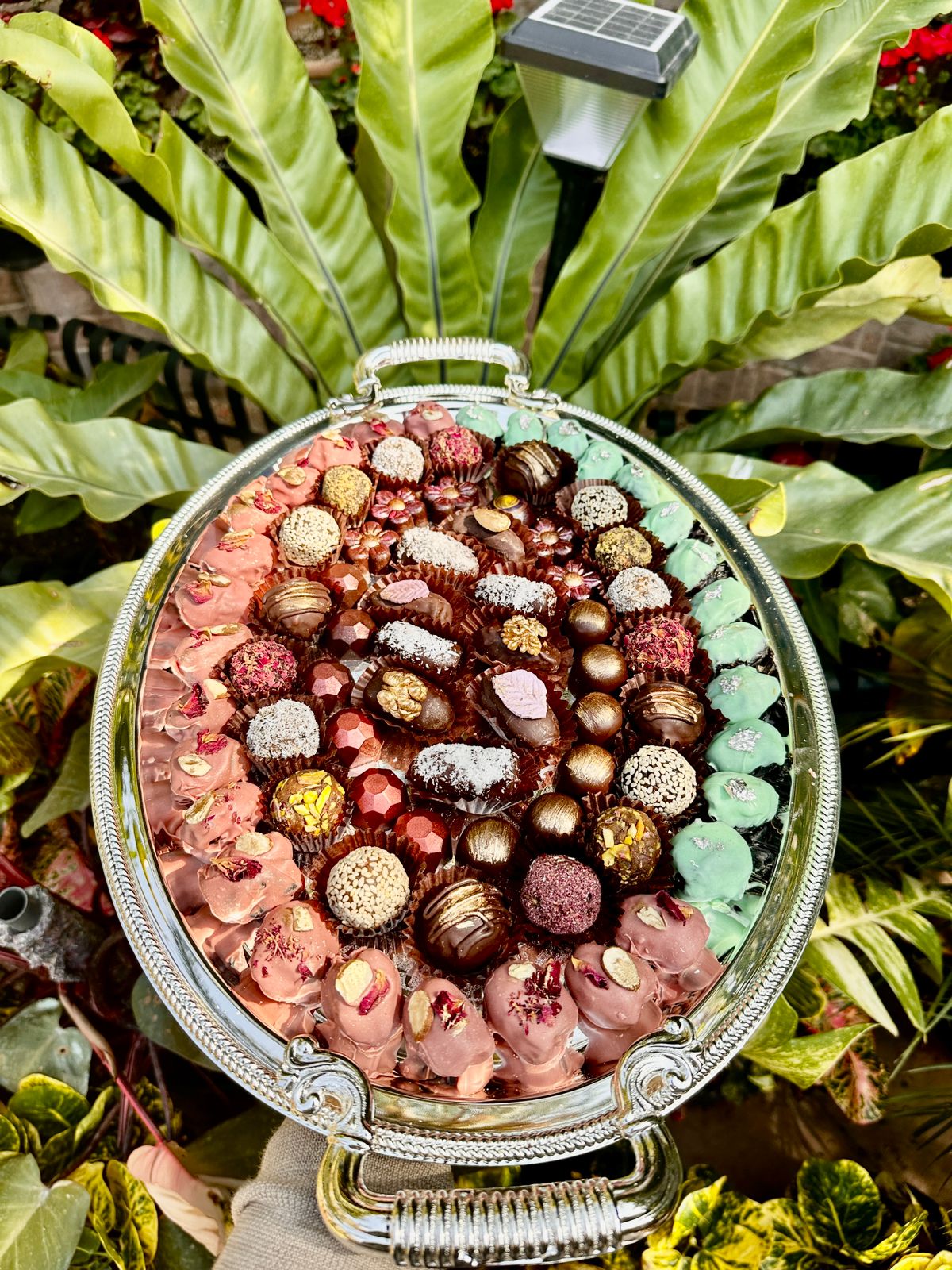 Silver platter Of Assorted Treats